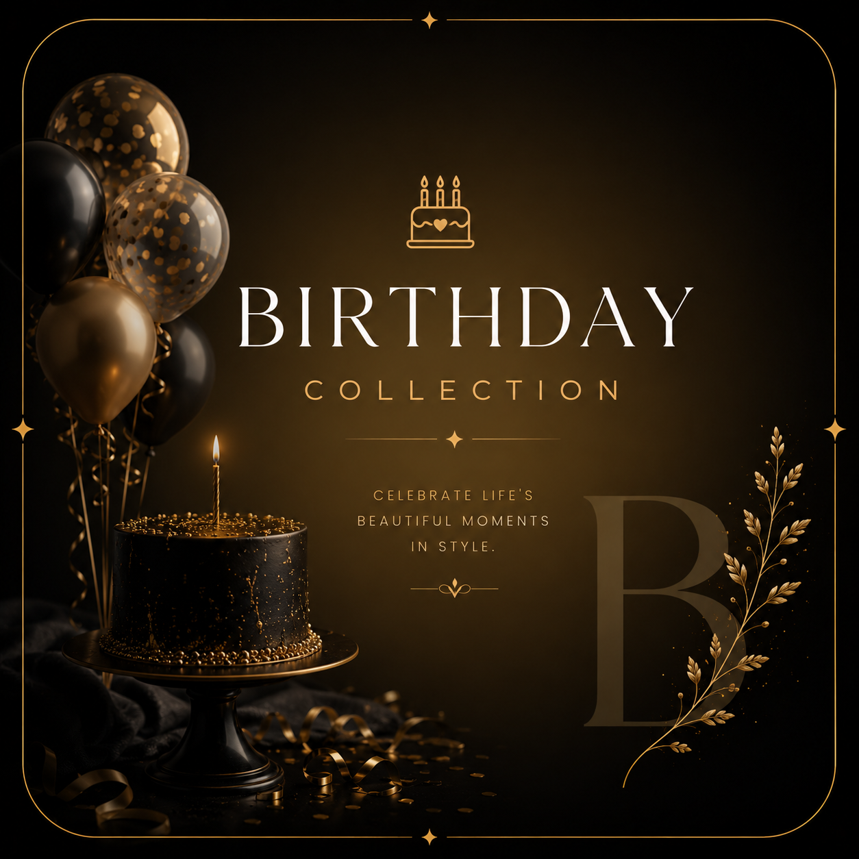 Birthday invitations collection — editable Canva templates by Joyva Studio